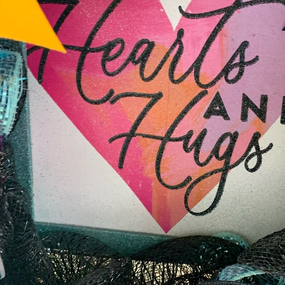 Glitter sparkly square light up wreath - Picture 5 of 9